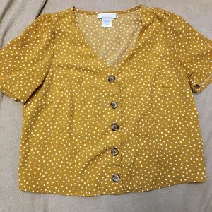 Urban Romantics Yellow Polka-Dot Tee